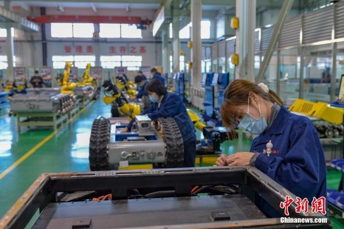資料圖：工人正在組裝機(jī)器人。<a target='_blank' href='http://www.chinanews.com/'>中新社</a>記者 田雨昊 攝
