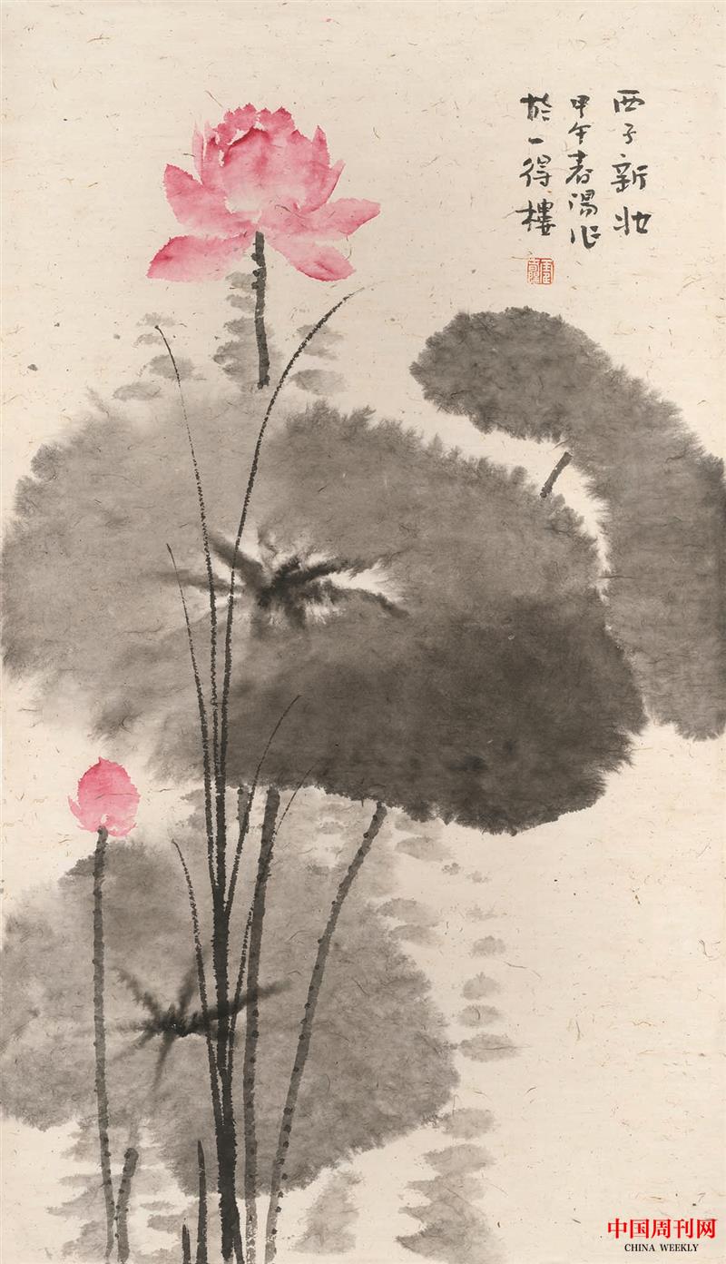 2015年 西子新妝 設(shè)色紙本 78cmx45cm.jpg 2015年 西子新妝 設(shè)色紙本 78cmx45cm.jpg