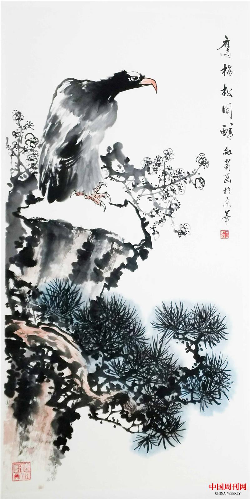 鷹松梅同醉.jpg 鷹松梅同醉.jpg