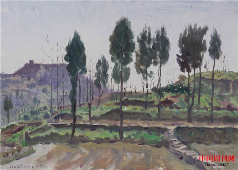 家鄉(xiāng)風景寫生之二50×70cm布面油畫2024.jpg